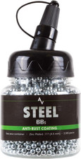 Steel BBS, 177 Cal, 5.1 Grains, Zinc-Plated, 2,500Ct,Chrome