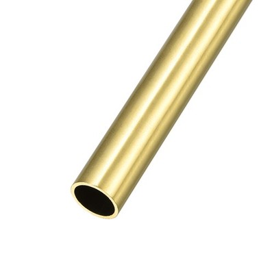 Brass Tube 12mm OD x 1mm Wall T x 300mm L Straight Tubing for Home DIY Craft