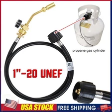 Mapp Propane Gas Tank Turbo Hose Adapter Torch Set Brazing Soldering Welding.
