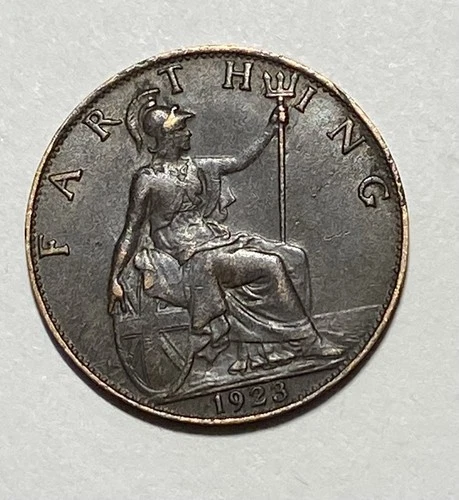 1923 George V Farthing — photo from the most recent tracked eBay sale