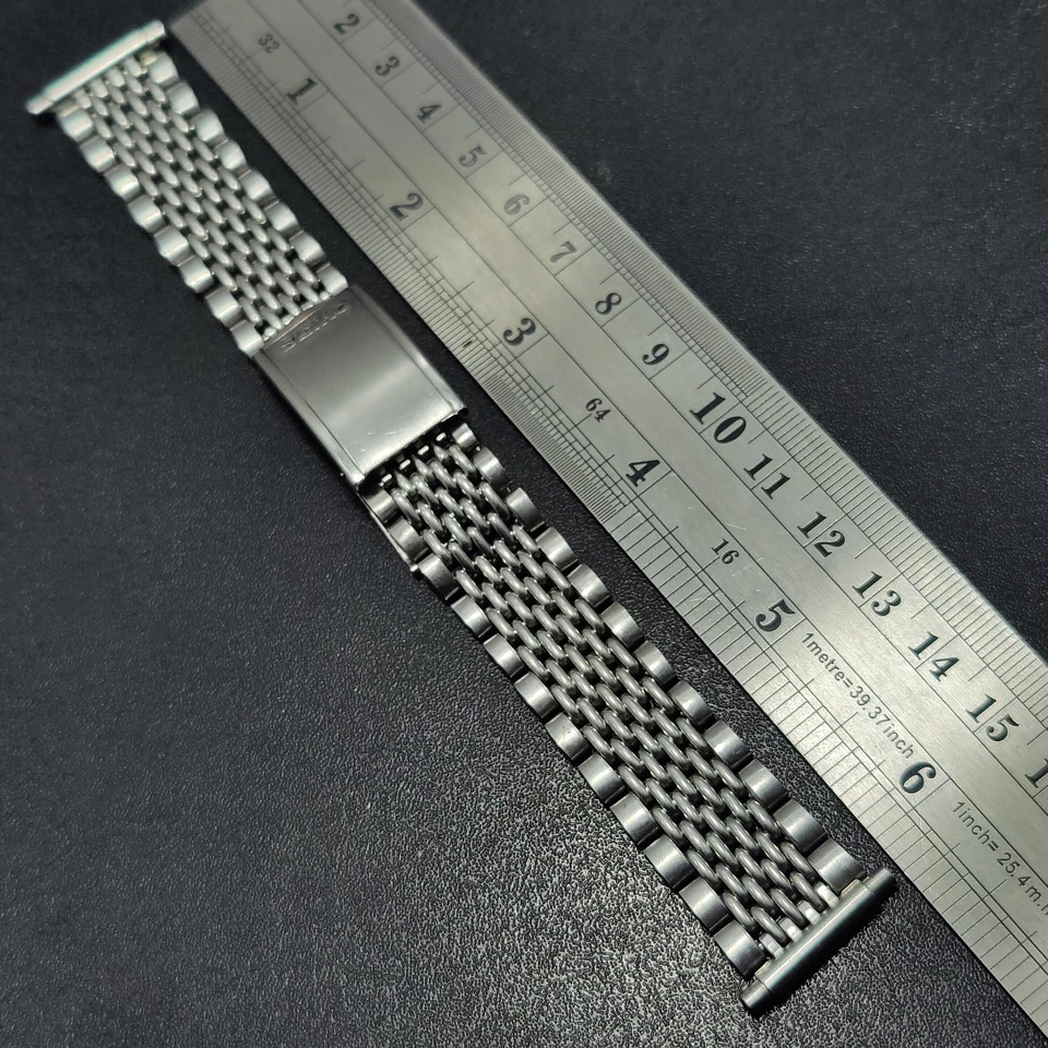 Pulsera Reloj Seiko Ajustable Cuentas de Arroz 16 mm 18 mm 20 mm 22 mm Genuino Foto 4 de 4