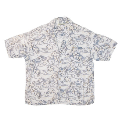 SUMMA Herren Hawaiihemd blau geblümt XL