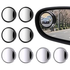 8 Pcs Blind Spot Mirrors for Car, 1.97    Round HD Convex Mirror, 360  Wide