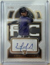 2023 Topps Definitive Rookie Ezequiel Tovar /50 DRA-ETO Auto on card! RC Rockies