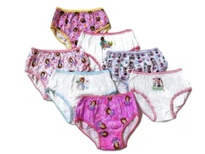 Disney Little Girls' 7-Pack Panties Size 4 Minnie Sofia Doc McStuffins Princess