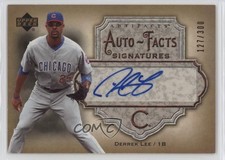 2006 Upper Deck Artifacts Auto-Facts 127/300 Derrek Lee #AF-DL Auto 1dm4