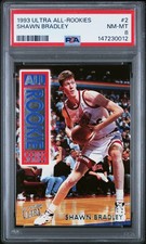 1993 ULTRA ALL-ROOKIES #2 SHAWN BRADLEY PSA 8