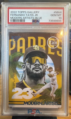 Fernando Tatis Jr  PSA 10 *Artists Blue /99 2022 Topps Gallery #MA4 POP 1 🔥