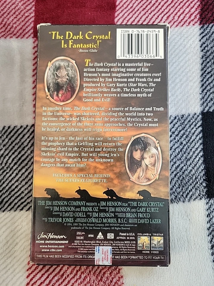 The Dark Crystal VHS 1999 Slip Sleeve Release Jim Henson Rare Movie Free S&h  Foto 2 de 4