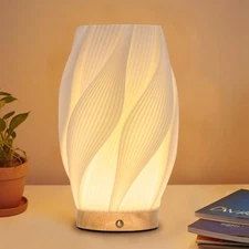 Bedside Table Lamp for Bedroom - Nightstand Lamp with 3 Colors 9 Brightness D...