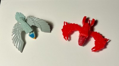 SILVERHAWKS TALLY HAWK + SKY-SHADOW Vintage Figure Accessory Lot (Kenner, 1987)