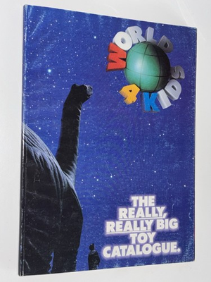 #ad World 4 Kids 1993 Massive Toy catalogue book 156 pages Australia Nintendo Sega AU $350.00