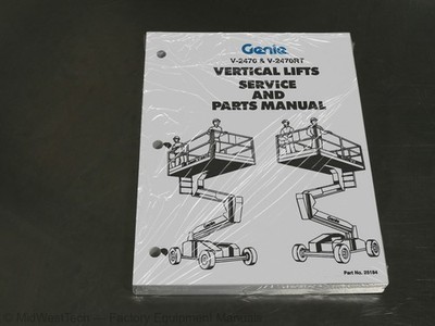 Terex Genie V-2470, V-2470RT Vertical Lift Service Manual Repair Shop Book