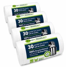 Evaness 120 Biodegradable Tie Handle Pedal Bin Liners 20L/30L