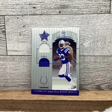 2001 Marvin Harrison Leaf Rookies and Stars Dress For Success #DFS9