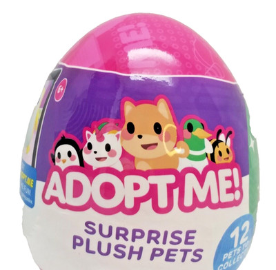 Adopt Me Plush Series 3 SURPRISE PETS MYSTERY Plush W/Code, Pink EGG NRFB