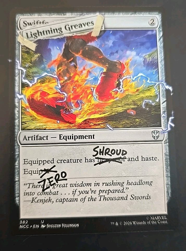 Lightning Greaves (382) Secret Lair Drop MTG Regular Near Mint