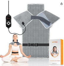 Red Infrared Light Device for Back Neck Shoulder Body Pain Relief Muscle Relax