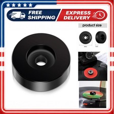 45 RPM Record Adapter for Turntable 7 Inch Vinyl Aluminum Black Frienda