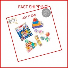 Ms. Rachel Melissa  Doug Letter, Number, and Game Wooden Learning Blocks with A