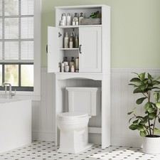 Over The Toilet Storage Cabinet Over Toilet Bathroom Organizer With Adjustab...