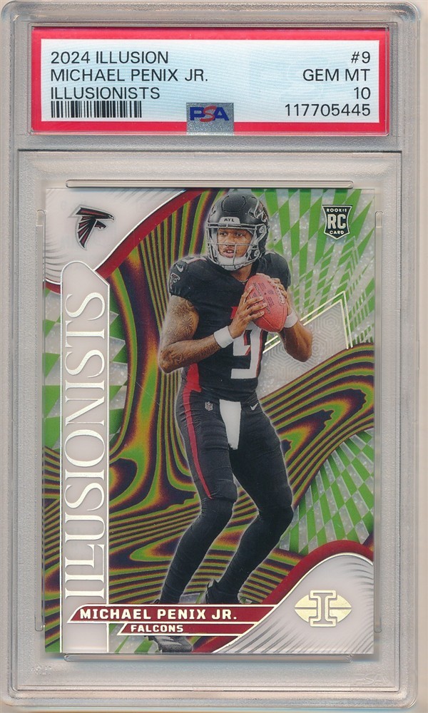 Michael Penix Panini Illusions Illusionists #9 Base