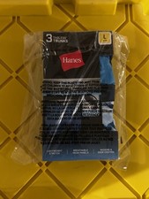 Hanes X-Temp Tagless Trunks Wicking Cool Mesh Underwear Total Support 3 Pk sz L