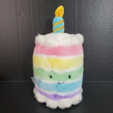 Tasties Sweet Friends Rainbow Birthday Cake Plush 11" Desset F.A.O Schwarz