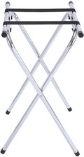 Winco TSY-1A Folding Tray Stand, 31-Inch, Chrome