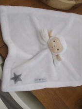 Kids Preferred Plush White Lamb Gray Star Security Blanket Lovey Lovie Baby Toy