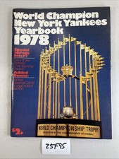 World Champion New York Yankees Yearbook 1978 w/Card Insert Baseball 25F95