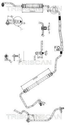 Tuyau hydraulique de direction TRISCAN 8516 28009 pour Peugeot 4014.CS