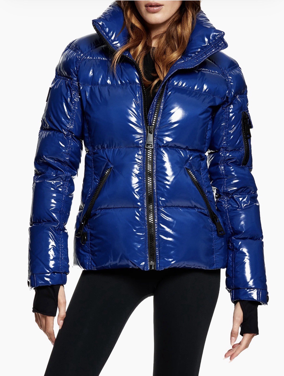 SAM Freestyle Blue Down Puffer Jacket Women's S Q… - image 1