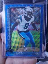 Topps Chrome 2025 Jaycee Horn Carolina Panthers #41 Blue Wave Refractor /150