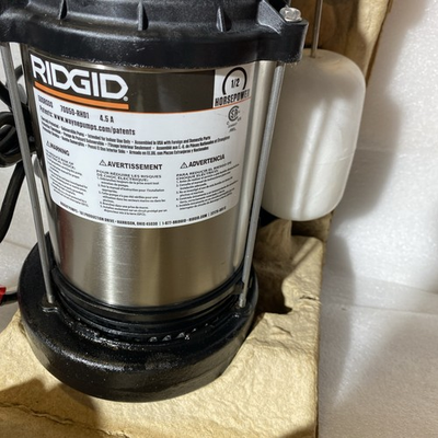 #ad RIDGID 1 2 HP Sump Pump 500RSDS is a reliable and powerful pumping SS $299.99