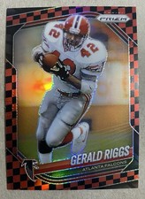 2025 Prizm Gerald Riggs Black & Red Checkerboard SSP # 117