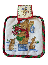 Rambling Ted Town & Country Living (Made in USA - Kmart) Vintage Pot Holder NWT