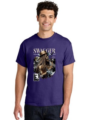 Swagger Mens Graphic Tee,100% Cotton,Casual Summer Wear