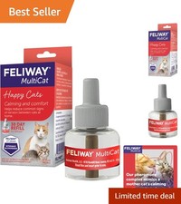 30-Day Cat Calming Solution - MultiCat Pheromone Refill for Peaceful Homes