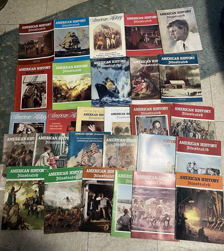 AMERICAN HISTORY ILLUSTRATED Magazine - 24 Issues from 1970’s
