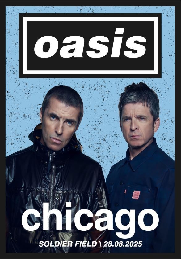 oasis ポスター Oasis Live 25 In Chicago, USA At Soldier Field On August 28