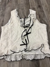 Women’s Lace Top By West Of Melrose Size XL NWT MSRP $40