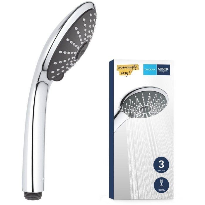 Pommeau de douche GROHE Vitalio Joy 110 Massage chromé 3 jets amovibles