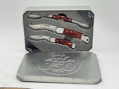 New in Box Winchester Razor Sharp Edges 3 Piece Knife Set