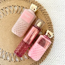 Bath & Body Works Pink Champagne Toast Set New Lotion Shower Gel Fragrance Mist