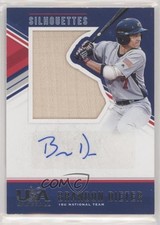 2018 Panini USA Baseball Stars & Stripes Bats 38/49 Brandon Dieter #29 Auto 0q3
