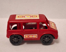 1983 D/EU componibili Kinder Montable Auto furgone Fiat Ducato corplast rosso