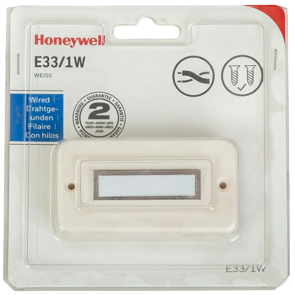 Honeywell Klingel Klingeltaster Aufputz 1-Fach Türklingel Klingelplatte Taster - Bild 1 von 2