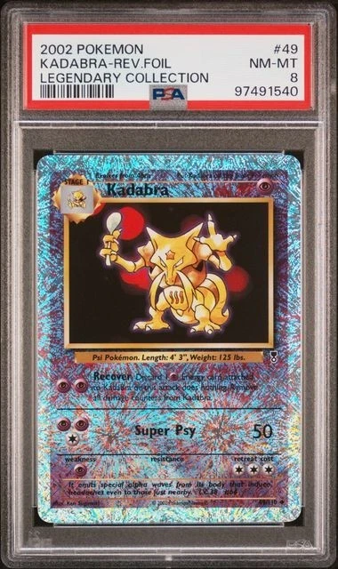 Pokémon PSA Individual Legendary Collection Trading Cards for sale