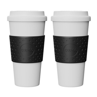 Copco Acadia Insulated Coffee Cup with Double-Wall Insulation Set of 2 - 16 oz